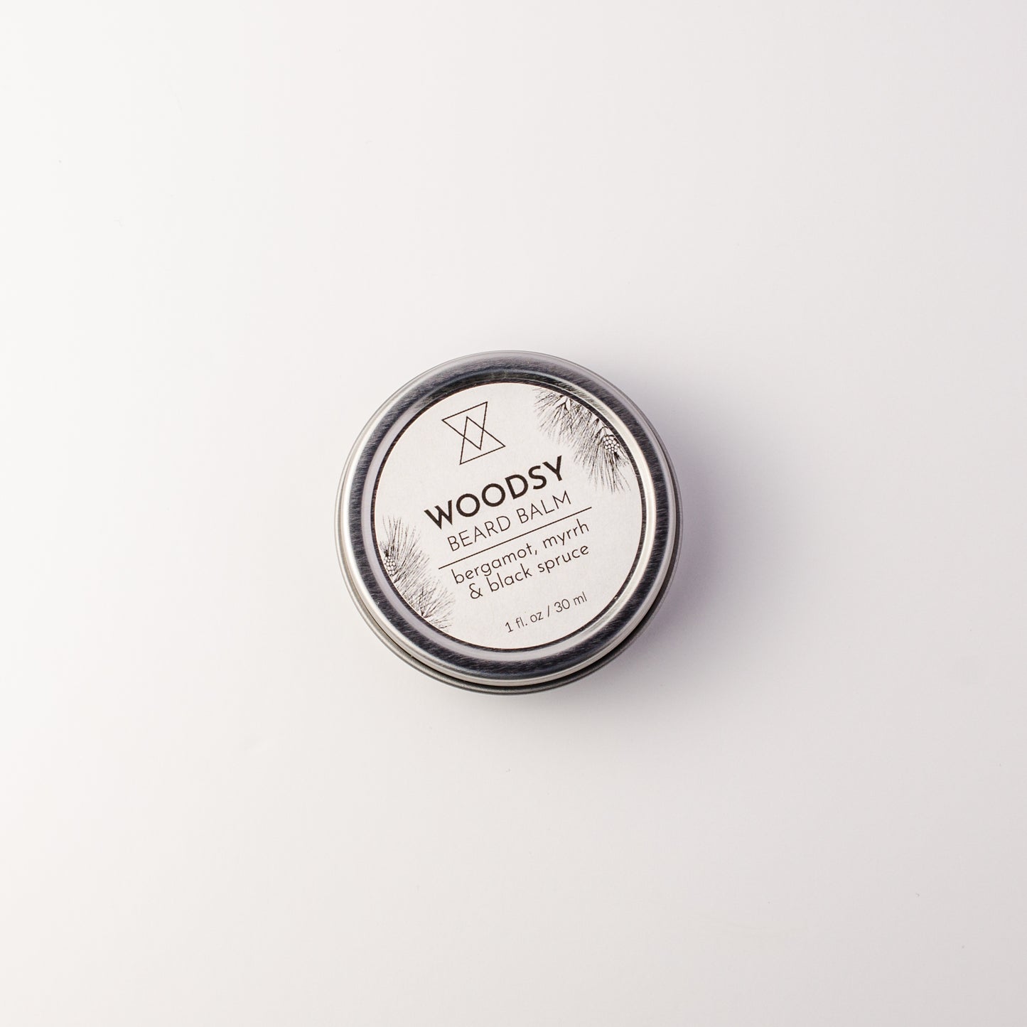 Natural beard balm with black spruce, bergamot and myrrh