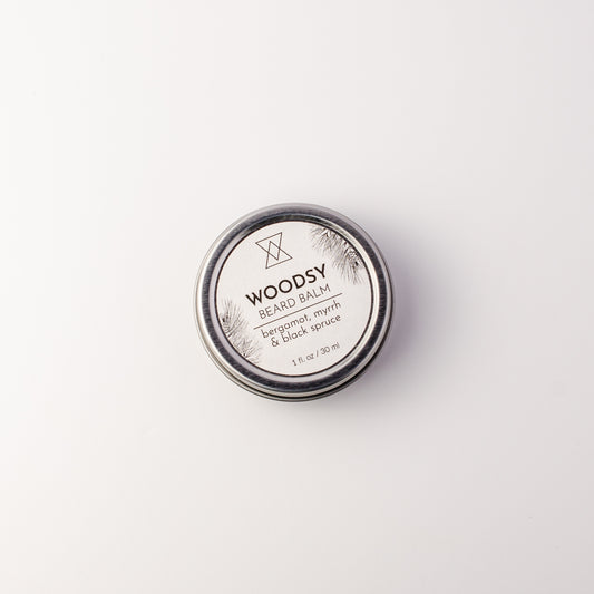 Natural beard balm with black spruce, bergamot and myrrh