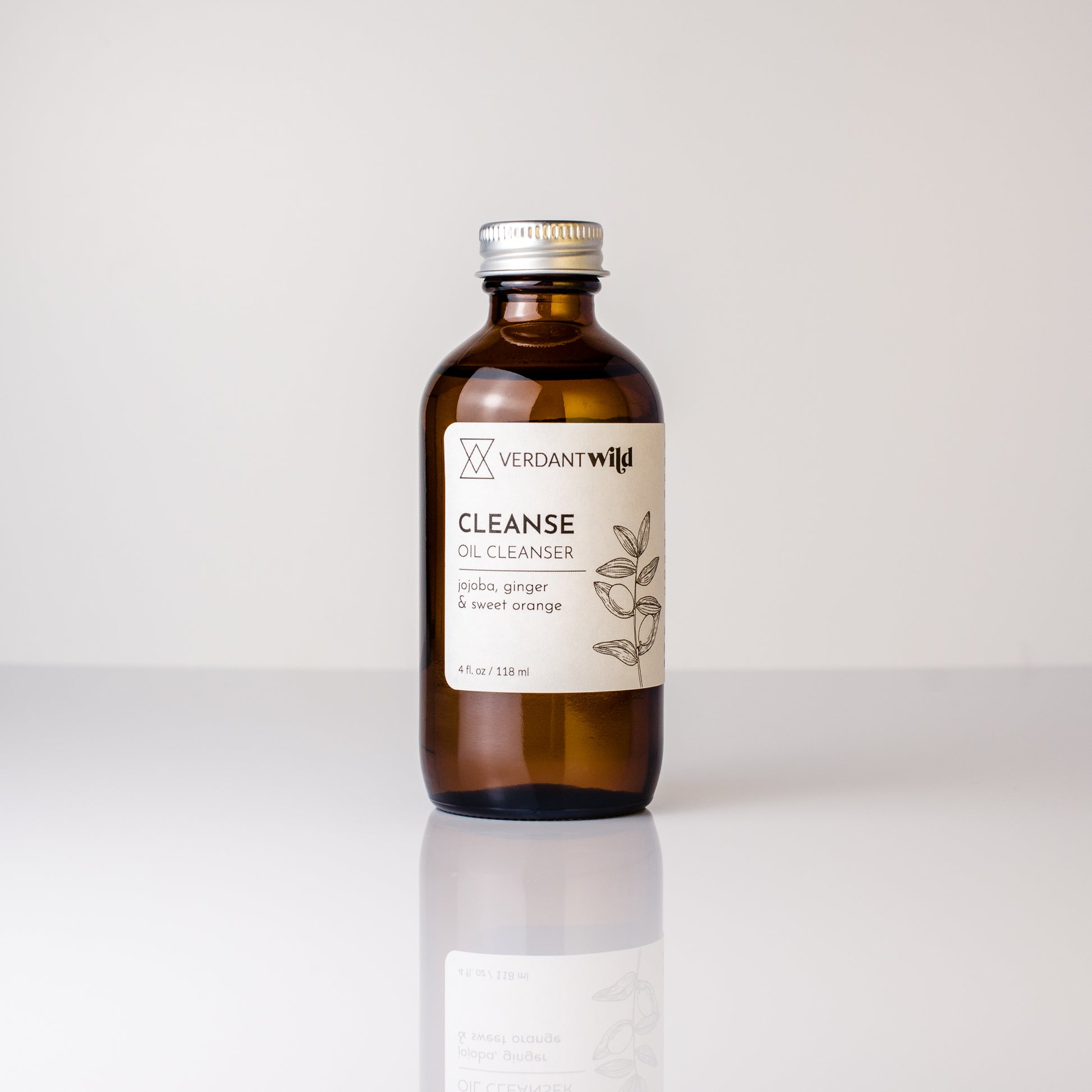 makeup remover and cleansing oil with jojoba and sweet orange refill metal cap