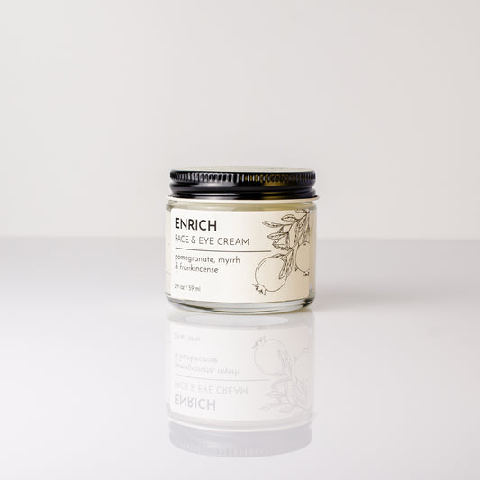 Face and eye cream with frankincense, myrrh and pomegranate seed oil 2 oz