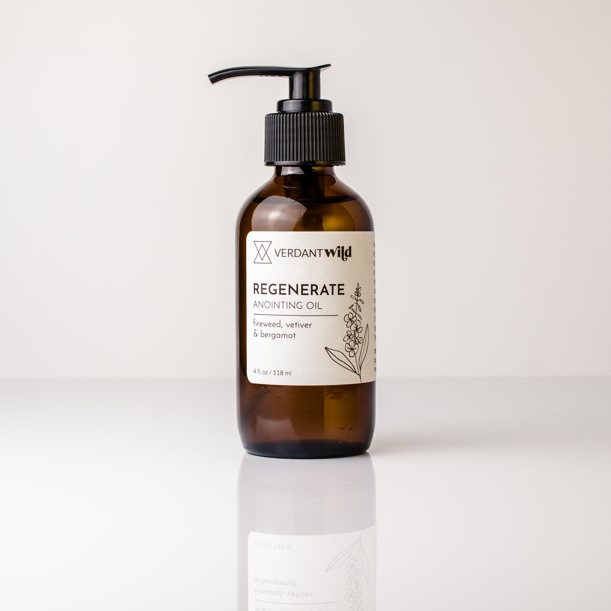 fireweed, lavender, bergamot and vetiver body oil 4 oz