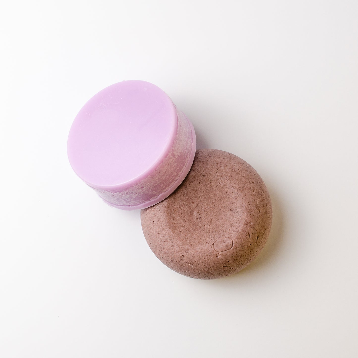 huckleberry, lavender and juniper berry shampoo bar with lavish huckleberry and mango butter conditioner bar