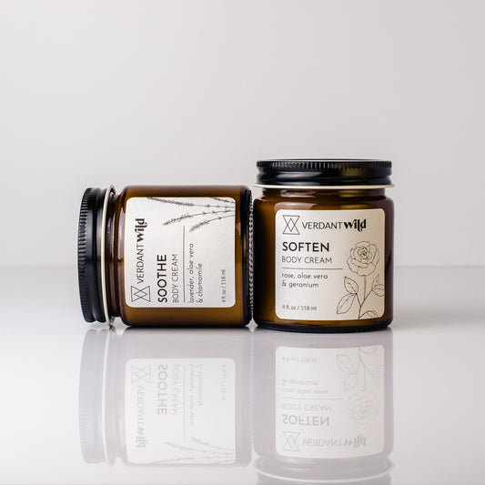 hand body cream rose and chamomile duo