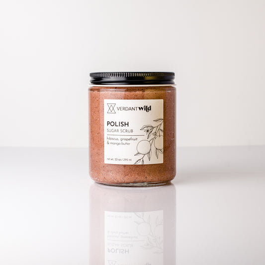 grapefruit, hibiscus and sugar emulsified body scrub