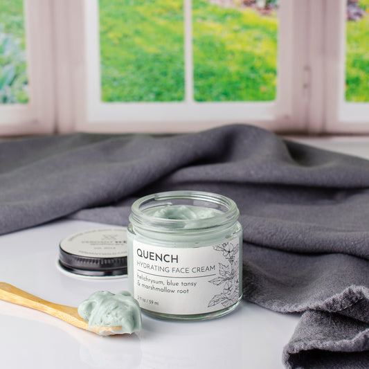 marshmallow root and blue tansy face cream open texture