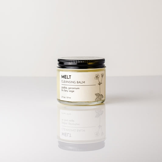 cleansing balm jojoba castor geranium clary sage