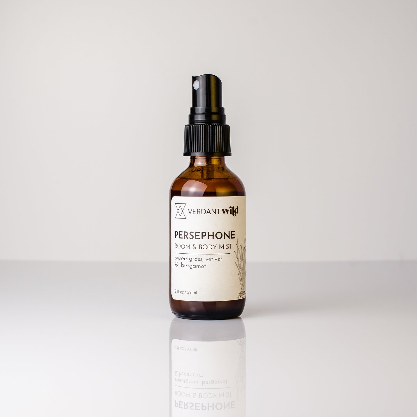bergamot, vetiver and lavender room and body mist open