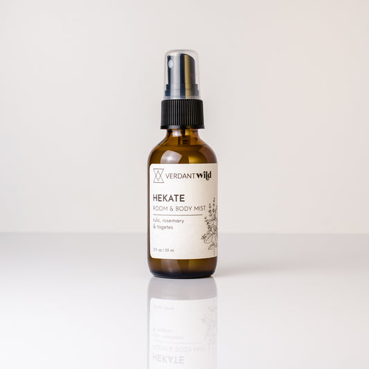 tulsi, marigold and rosemary room and body ritual mist