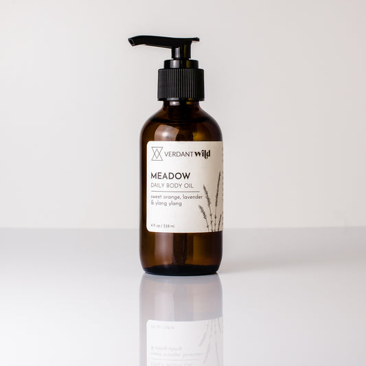meadow aromatherapy body oil 4 oz