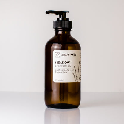 meadow aromatherapy body oil  8 oz