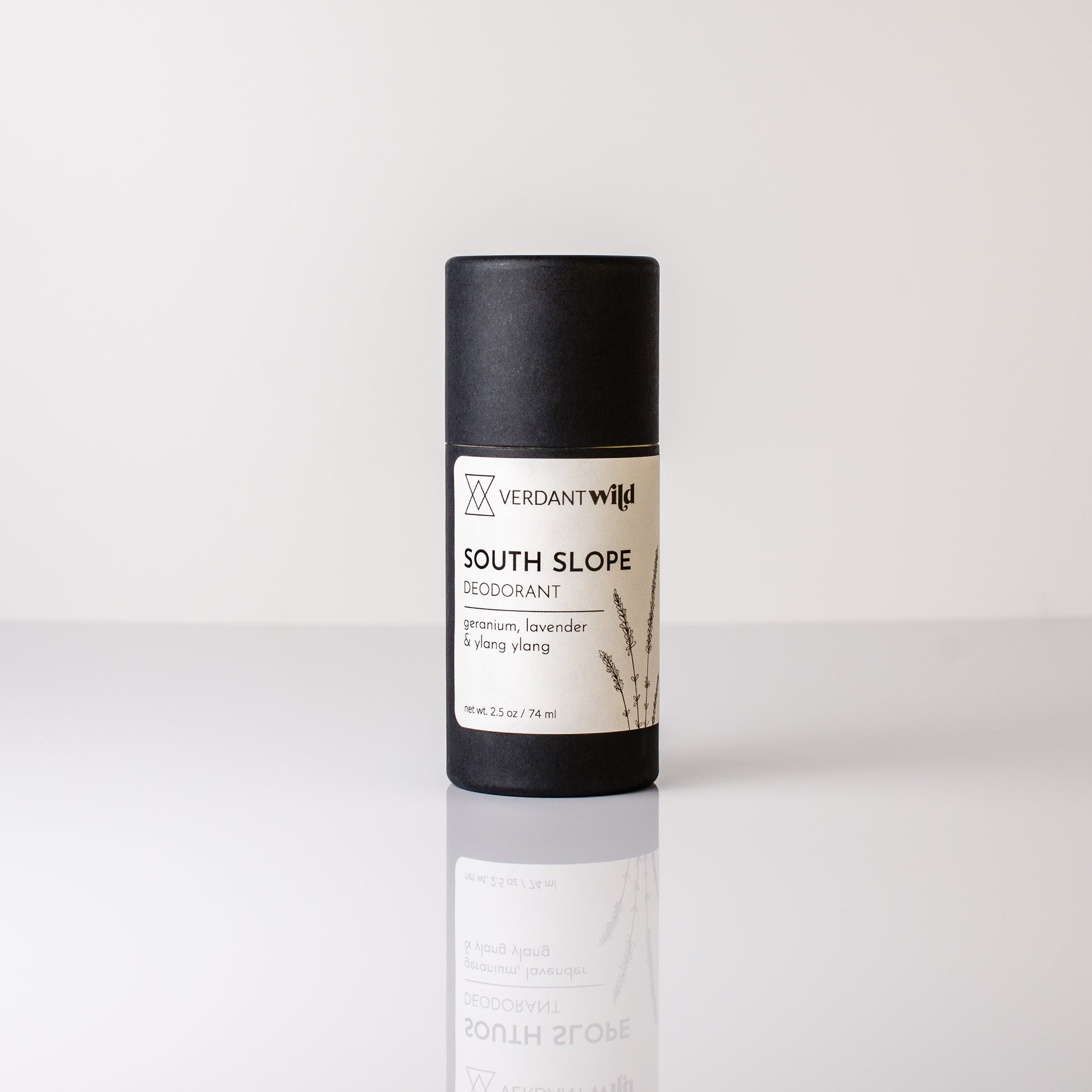 Natural deodorants biodegradable tube with magnesium lavender geranium