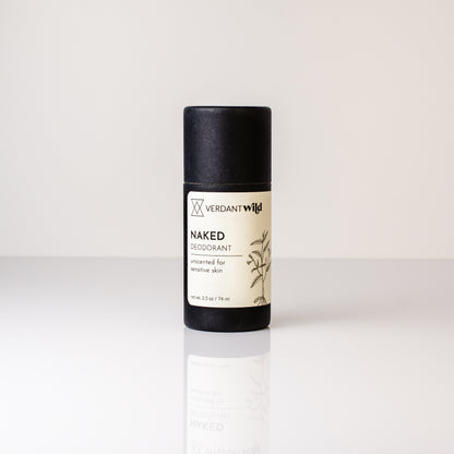 natural deodorant in biodegradable tube unscented