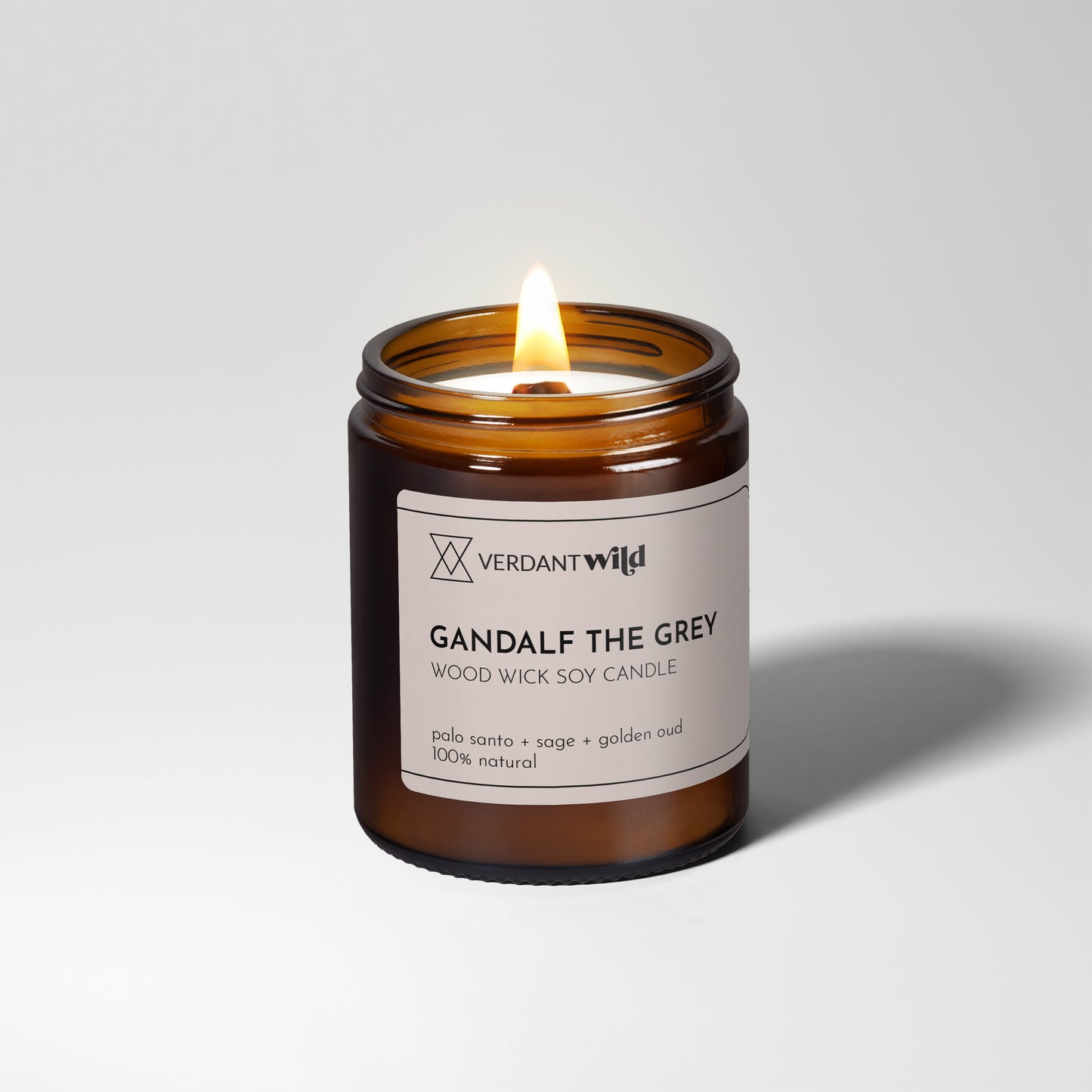 GANDALF THE GREY wood wick soy candle