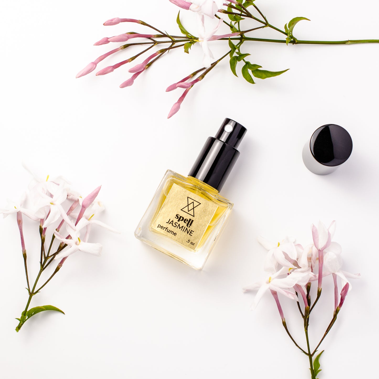 botanical jasmine perfume with flowers open