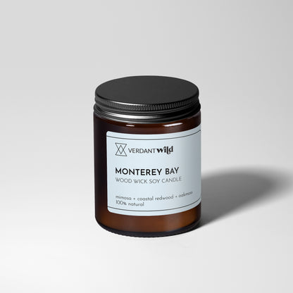MONTEREY BAY wood wick soy candle