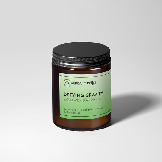 DEFYING GRAVITY wood wick soy candle