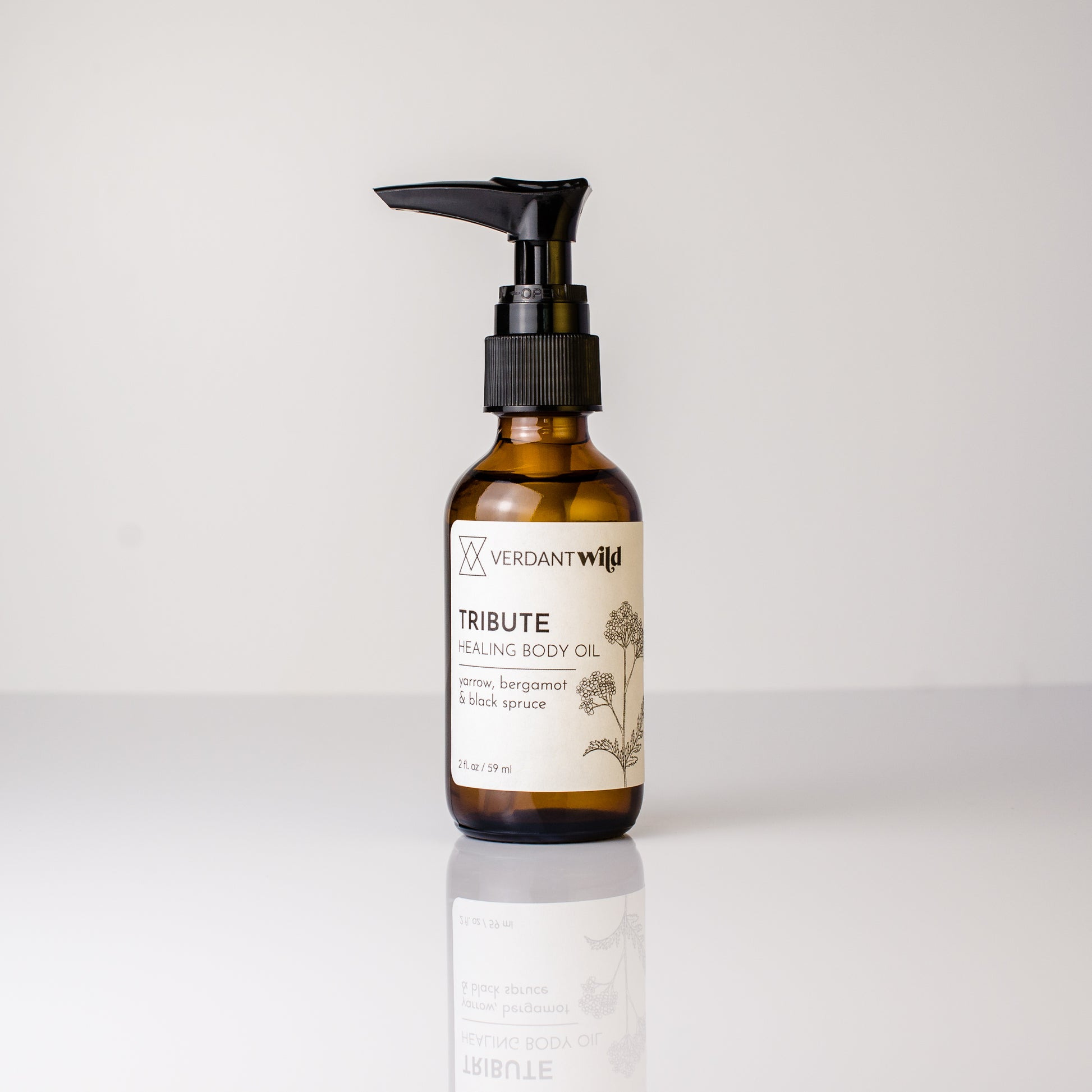 yarrow body oil dry pine aroma