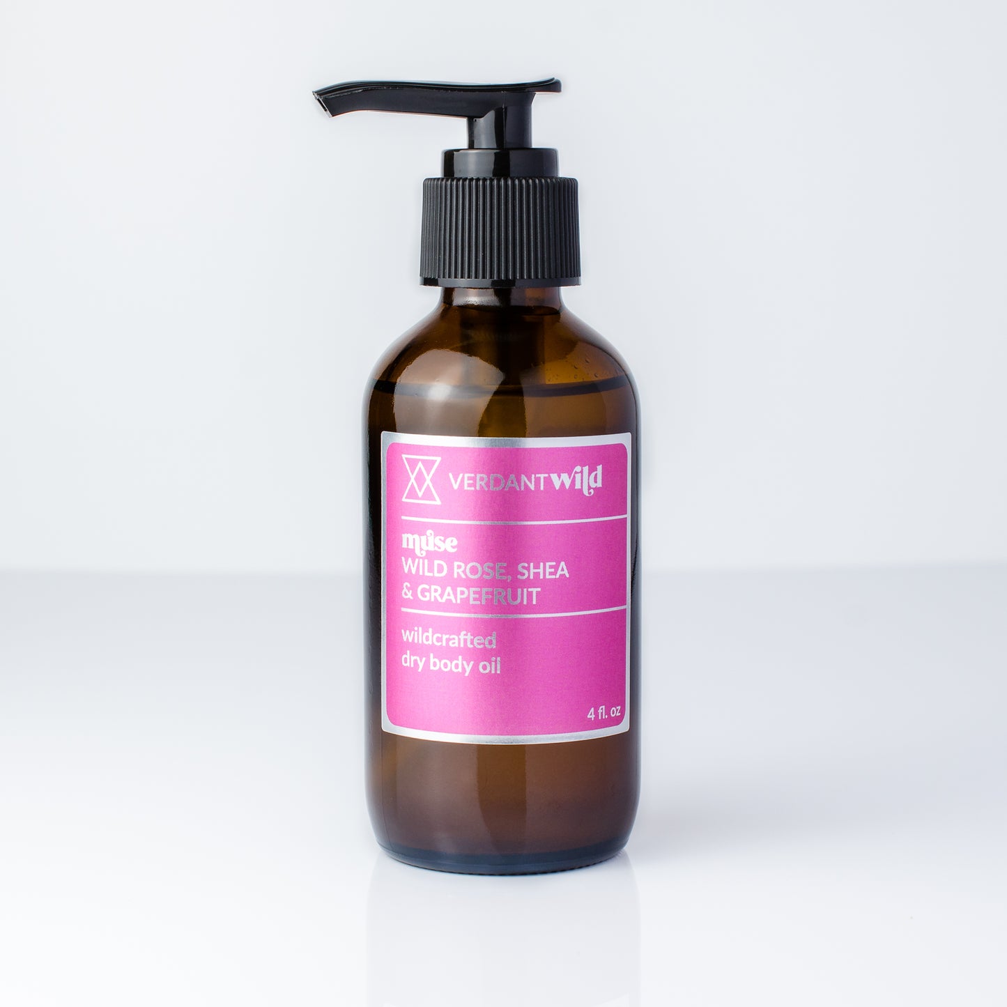 wild rose dry body oil with shea 4 oz